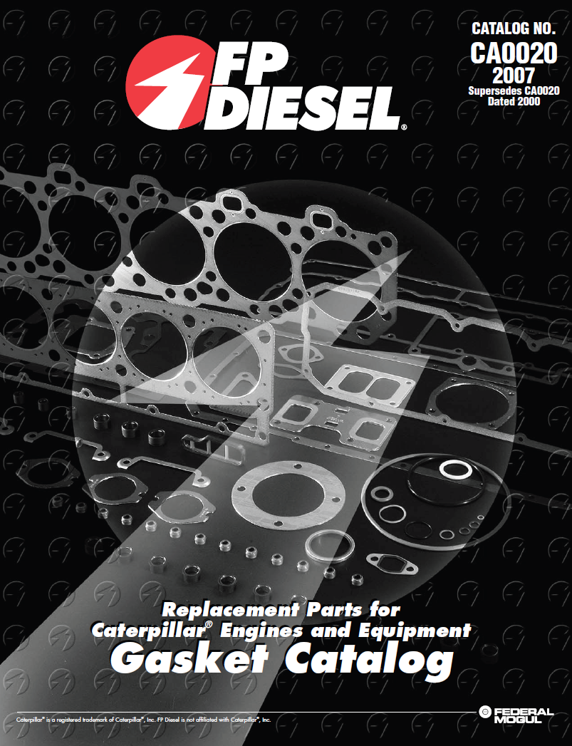 Catálogo FP Diesel de juntas para motores Caterpillar — Tractopartes DERMAT